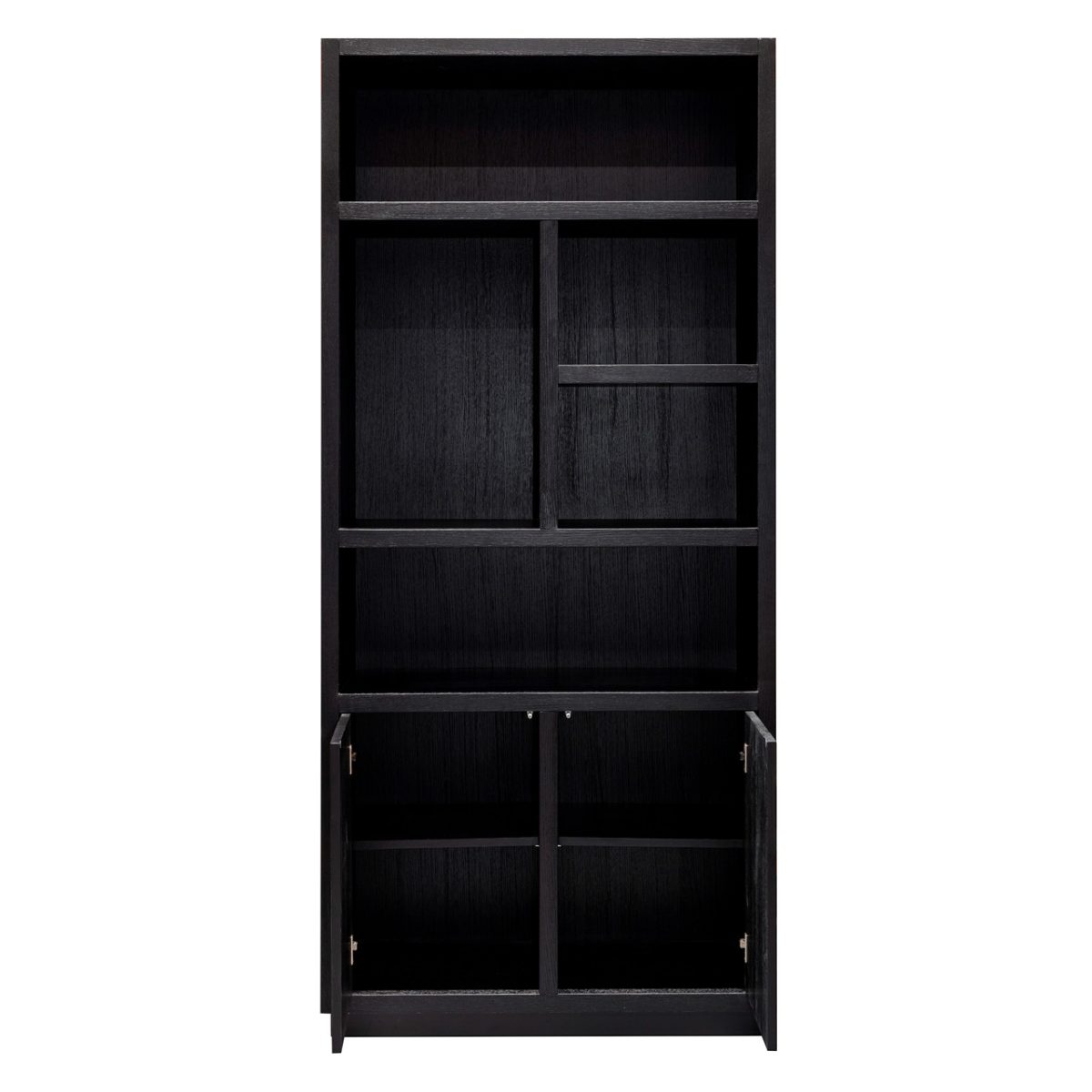 6515 BLACK - Boekenkast Oakura 2-deuren (Black)