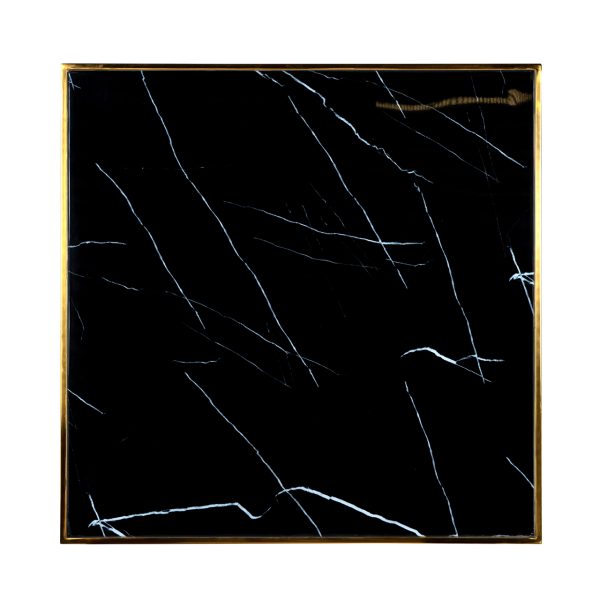 7222 - Eettafel Can Roca square black 70x70 (Gold)