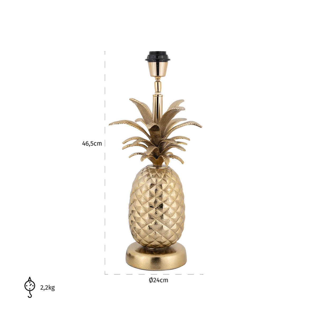 -LB-0066 - Tafellamp Colada ananas goud (Gold)