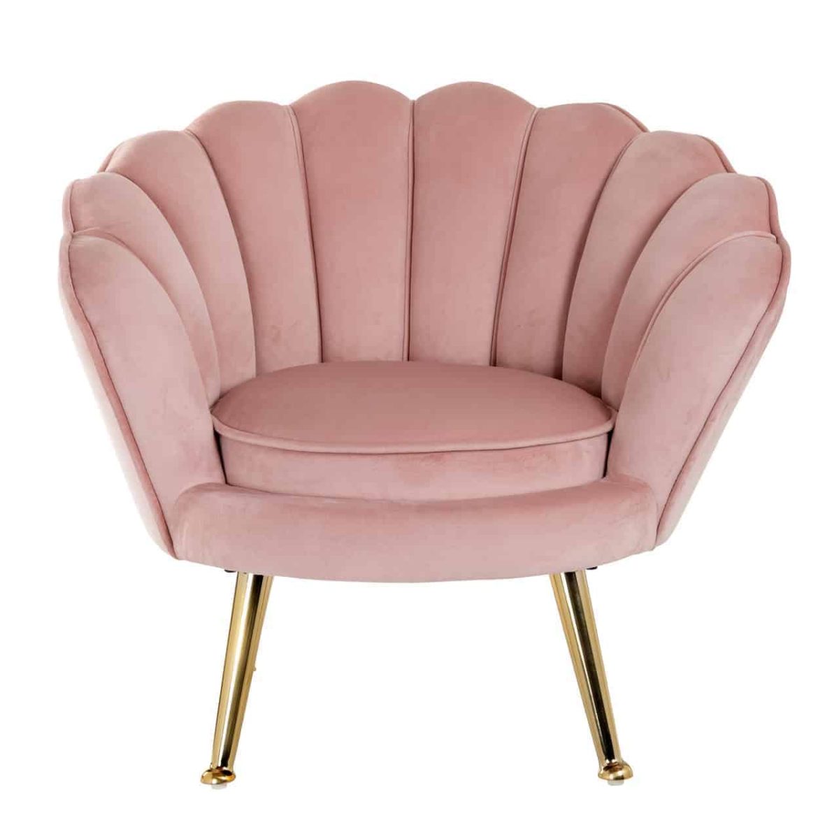 S4458 PINK VELVET - Kinderstoel Charly Pink velvet / gold (Quartz Pink 700)