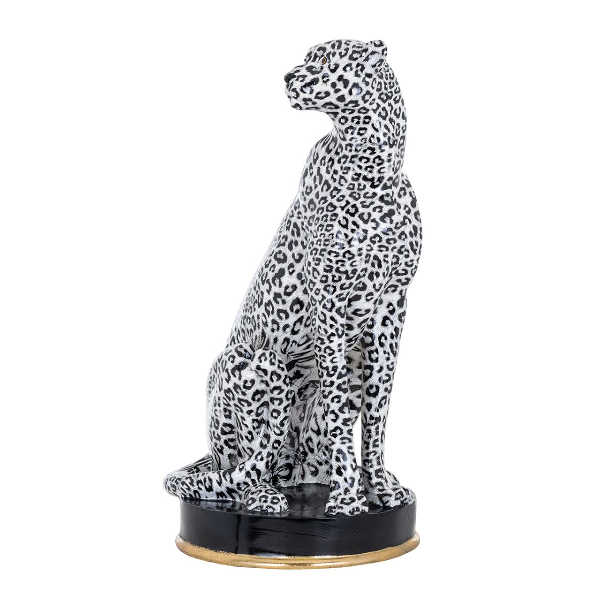 -AD-0025 - Deco object Cheetah (Black/white)