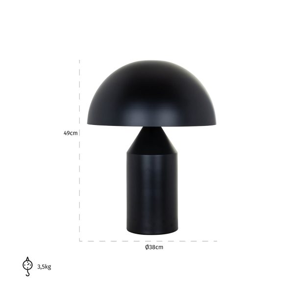 -LB-0096 - Tafellamp Alicia zwart (Black)
